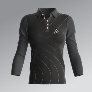 Women Long Sleeves Polo Shirt